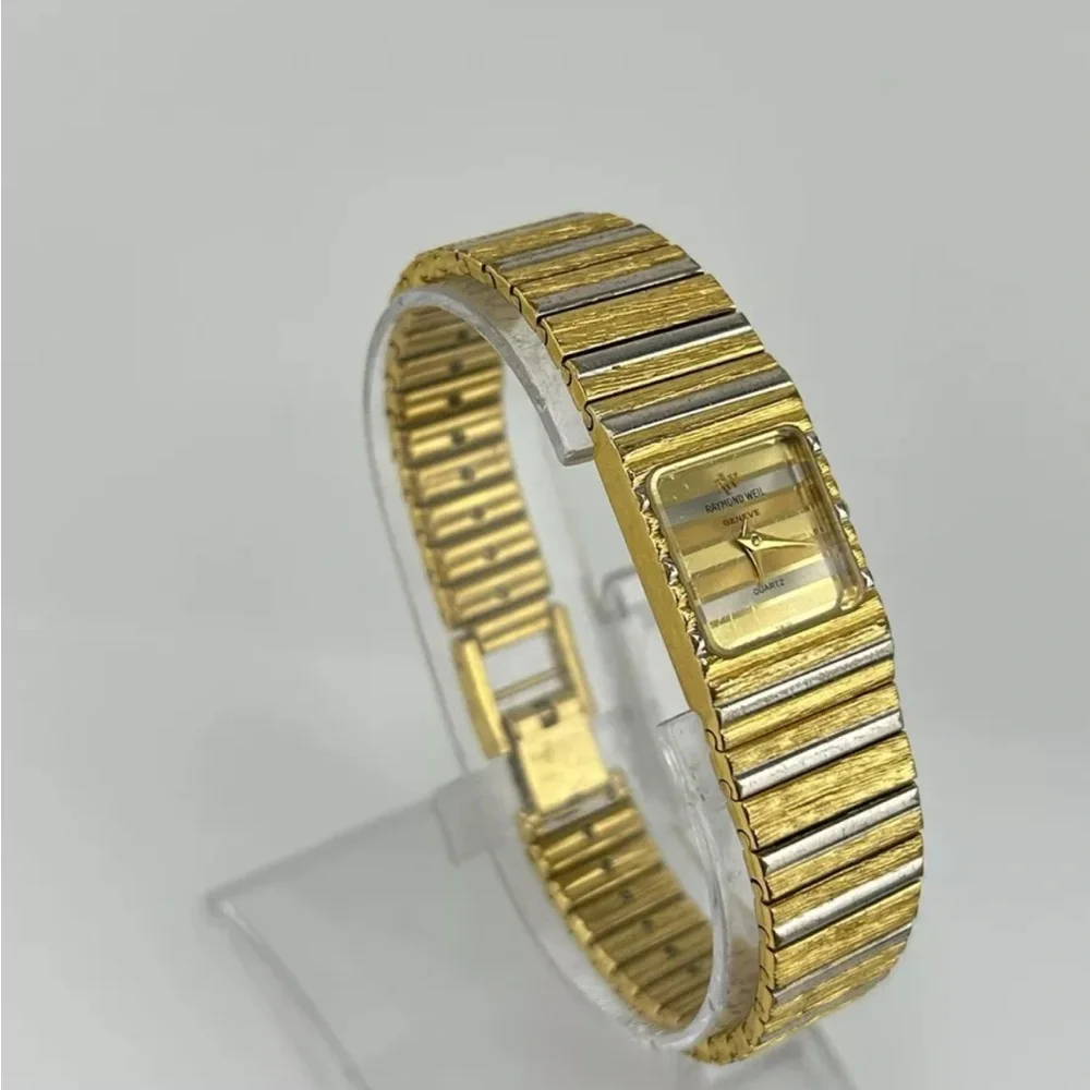 Vintage Raymond Weil 18k Gold Plated #158 running